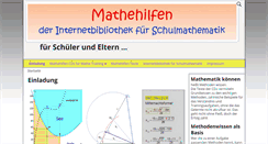 Desktop Screenshot of mathehilfen.de