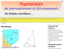 Tablet Screenshot of mathehilfen.de